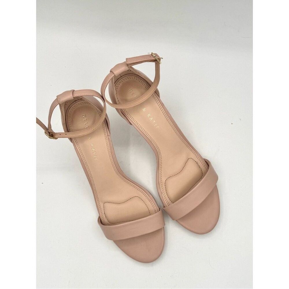 Kelly & Katie Nude Blush Pink Ankle-Strap Heeled Sandals - Picture 11 of 12
